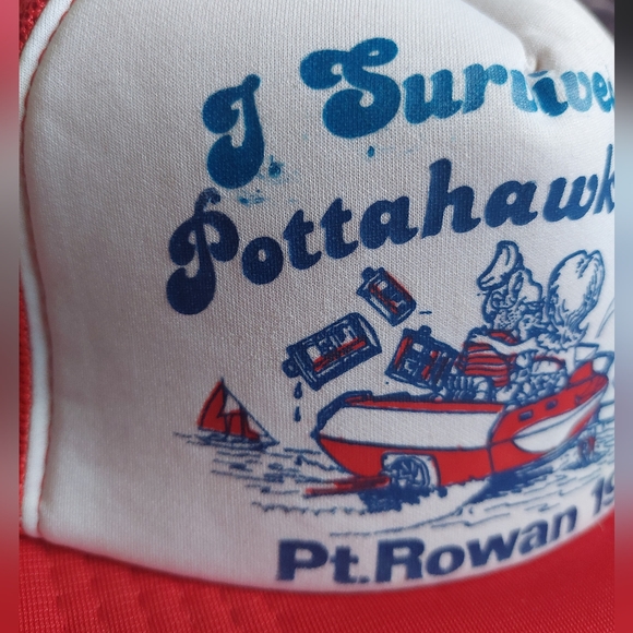 1985 Pottahawk Pt.Rowan Foam Trucker Vintage - Picture 4 of 9